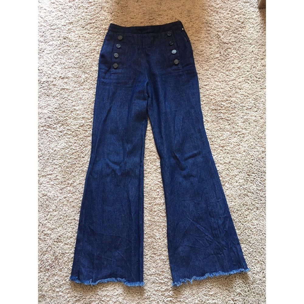 Sandro wide leg high-waist jeans